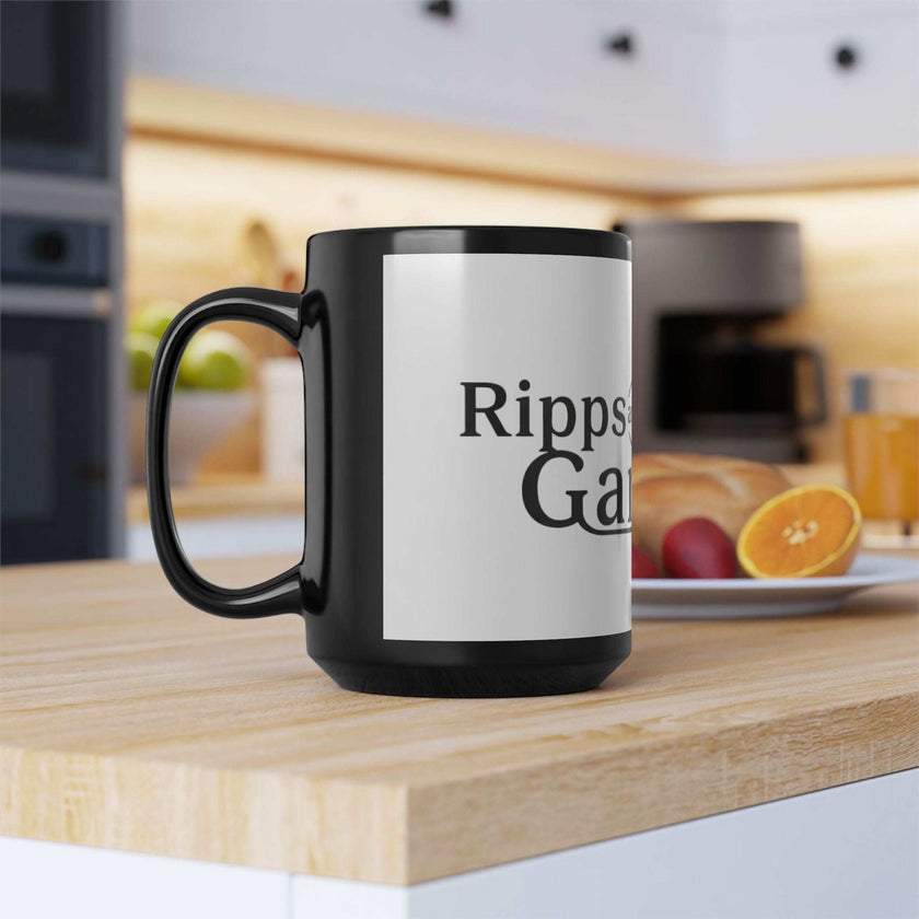 Ripps And Yanks Garage Custom Black Garage Mug - 15oz Coffee Cup