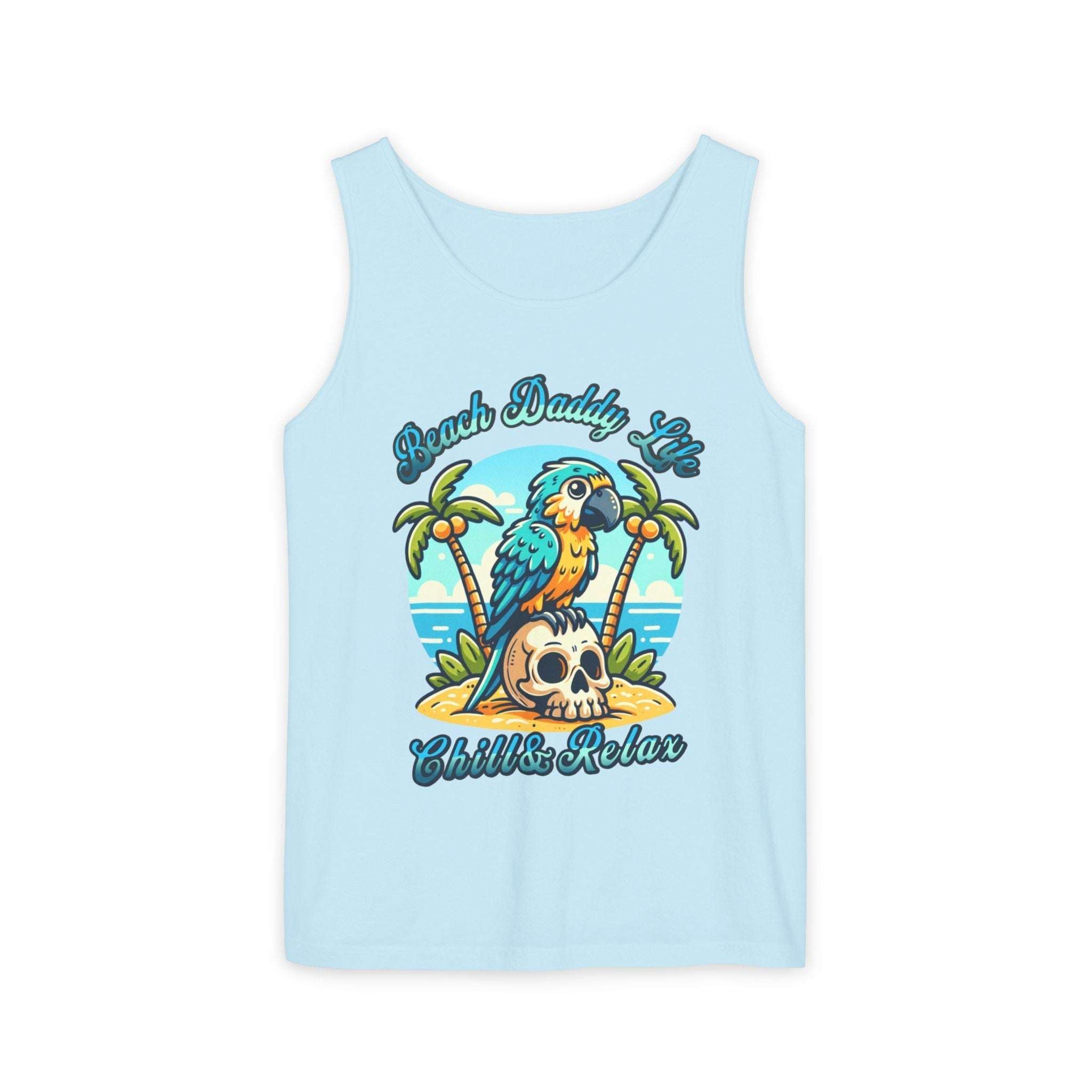 Beach Daddy Life Tank TopLeanne Roberts DesignsBeach Daddy Life Tank TopXS
S
M
L
XL
2XL
3XL




Width, in
16.50
17.50
19.50
21.25
23.00
25.00
27.00


Length, in
25.25
26.62
28.00
29.37
30.75
31.62
32.50



The Beach Daddy Life Tank Top e