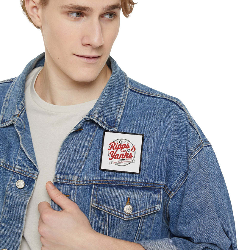 Iron-On Patches - Vintage 'Ripps and Yanks Garage' Design for Jackets