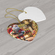 Christmas Ceramic OrnamentLeanne Roberts DesignsChristmas Ceramic Ornament with Santa making a DeliveryGet ready to add a splash of festivity to your holiday decorations with this bold Christmas ceramic ornament! Santa making a delivery comes to life with vibrant colo