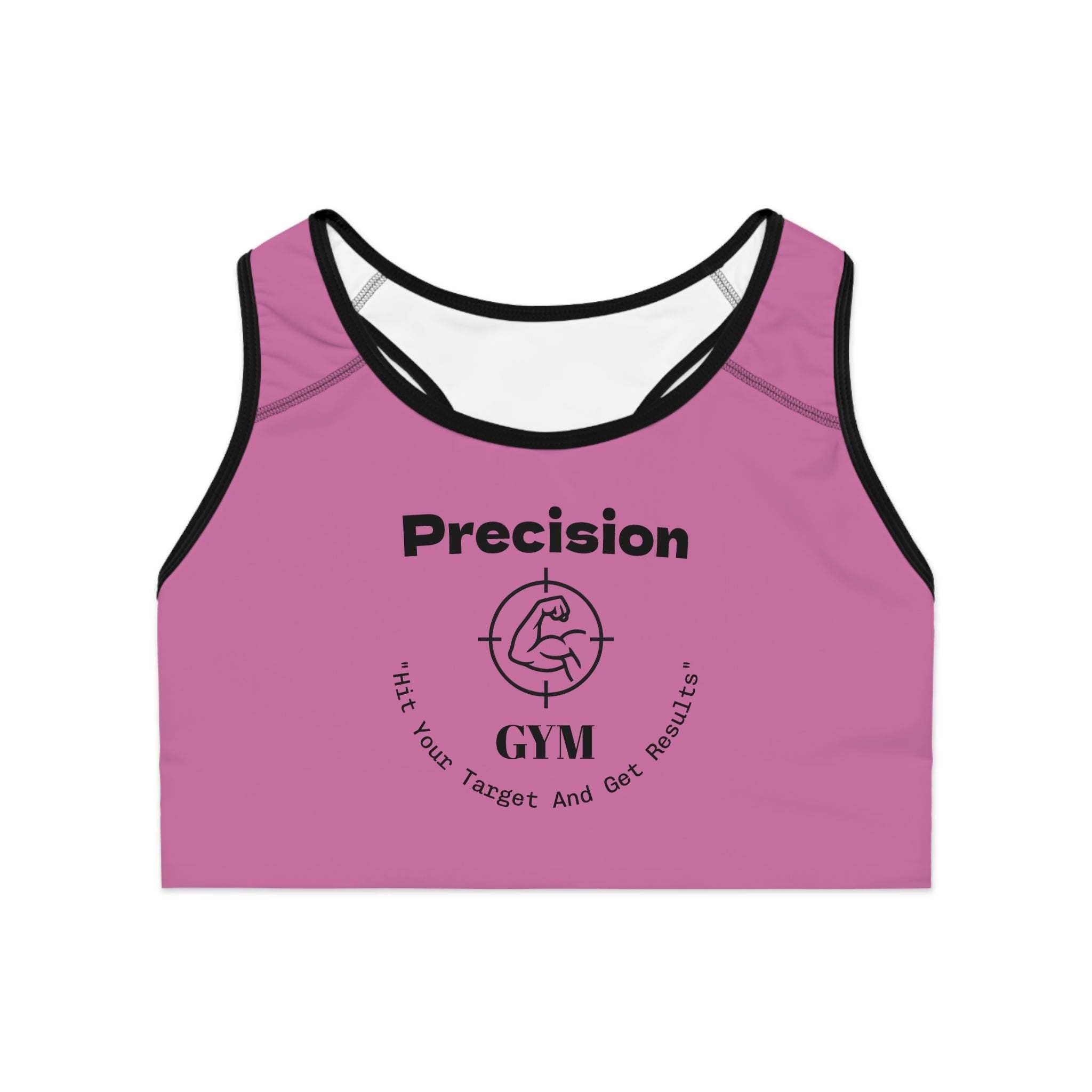 Precision Gym Sports Bra - Hit Your Target, Workout, Fitness Apparel, Activewear, Gym Wear, Exercise Top