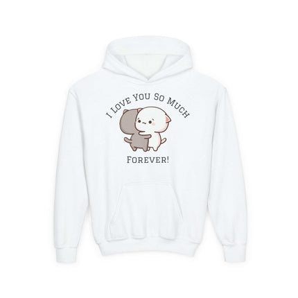 Cute Cat Gilden Hoodie, Youth Pullover, Cozy Apparel