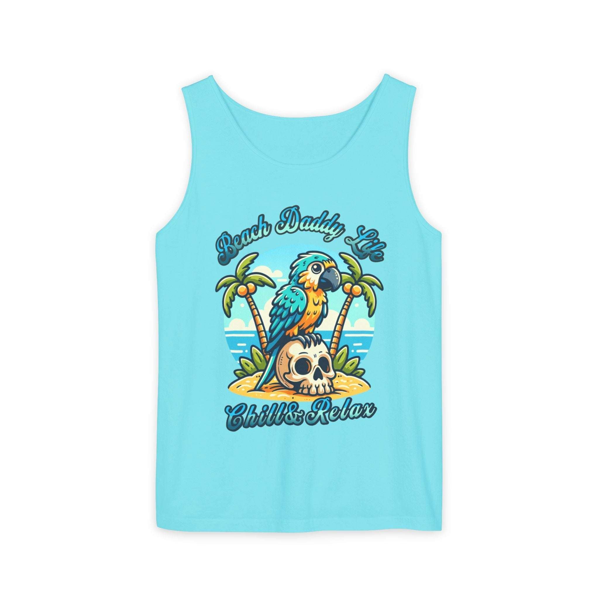 Beach Daddy Life Tank TopLeanne Roberts DesignsBeach Daddy Life Tank TopXS
S
M
L
XL
2XL
3XL




Width, in
16.50
17.50
19.50
21.25
23.00
25.00
27.00


Length, in
25.25
26.62
28.00
29.37
30.75
31.62
32.50



The Beach Daddy Life Tank Top e