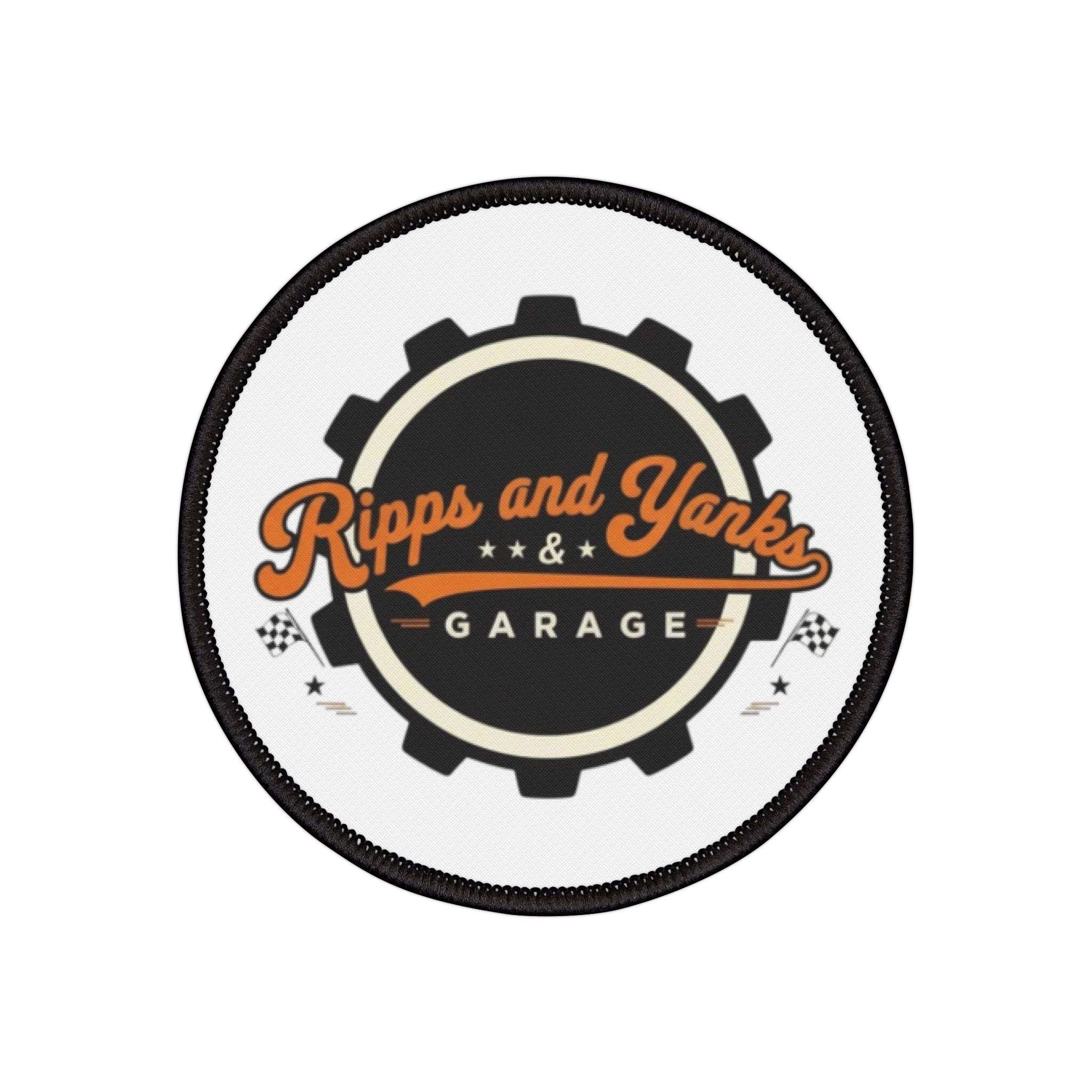 Iron-On Patch - Ripps And Yanks Garage Vintage Patch for Car Guys