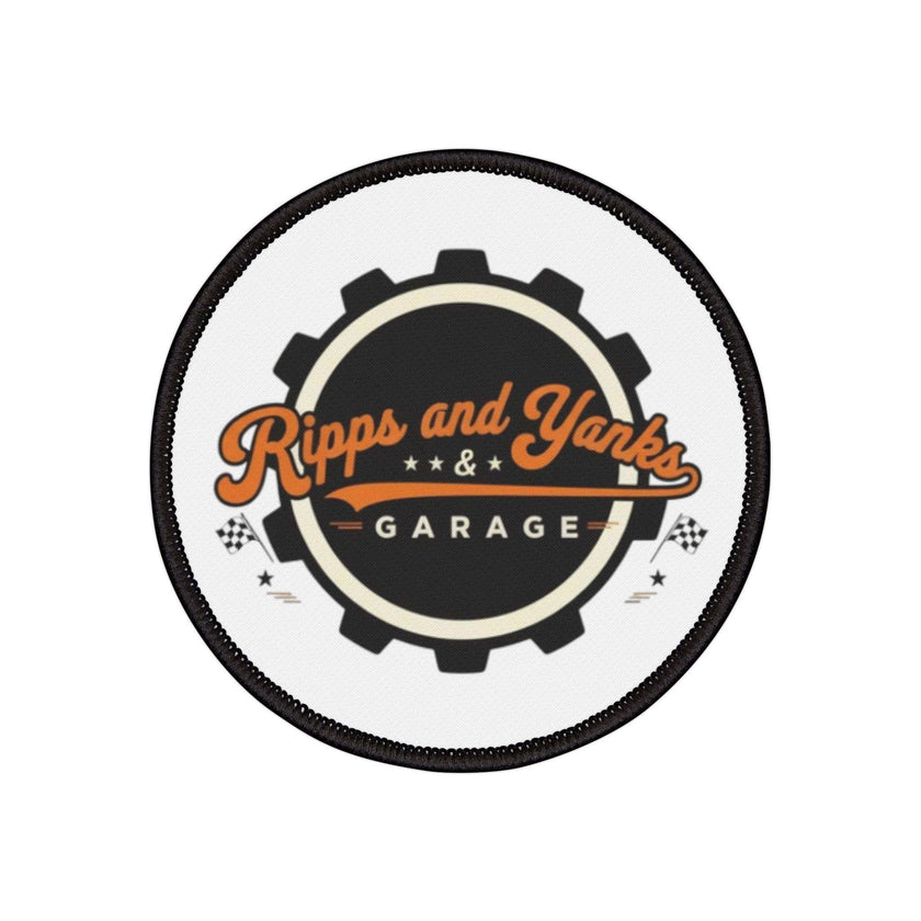 Iron-On Patch - Ripps And Yanks Garage Vintage Patch for Car Guys