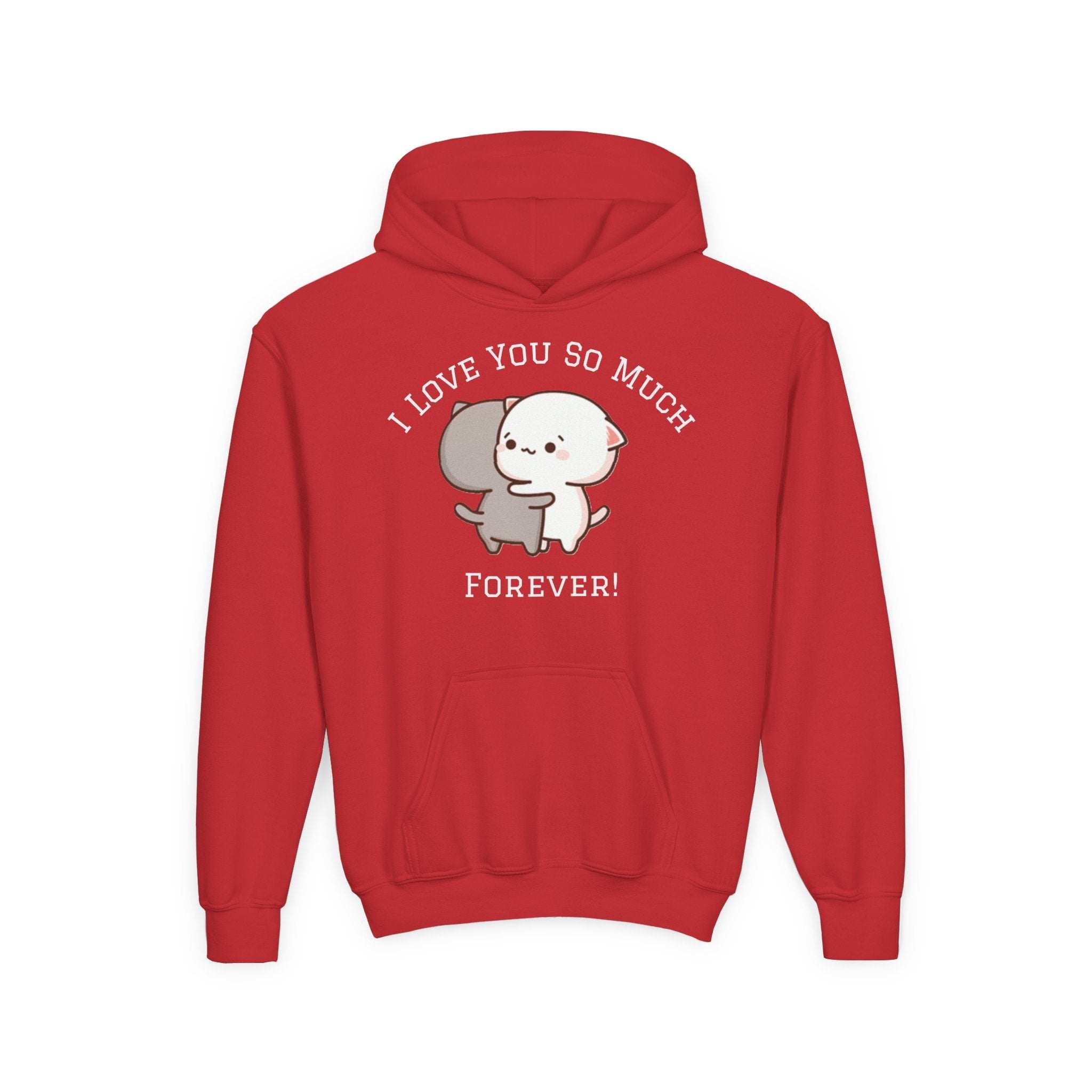 Gilden Hoodie - Cozy Youth Pullover with Adorable Cat Design for Girls