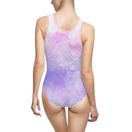 Aesthetic Tie-Dye Swimwear, Women's One-Piece Bathing Suit