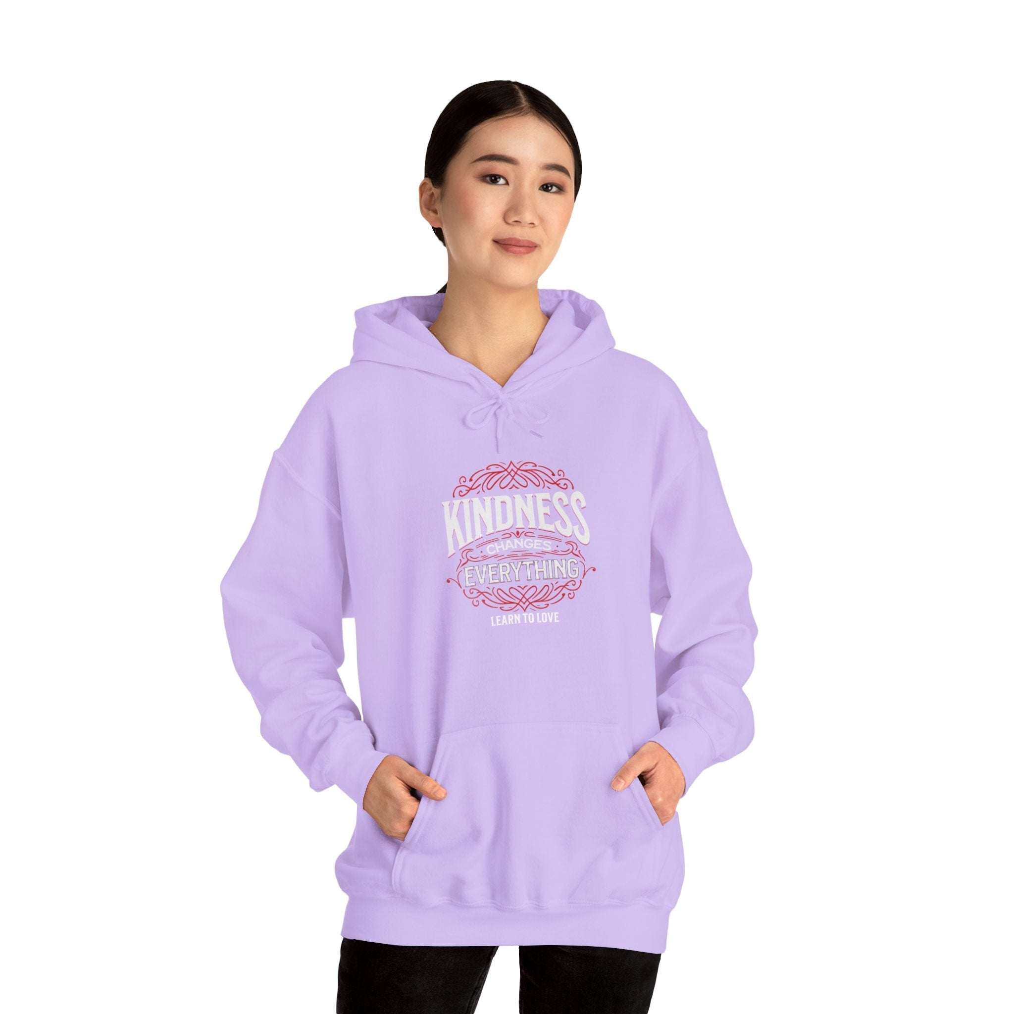 Love HoodieLeanne Roberts DesignsKindness Changes Everything Learn to Love HoodieStay warm and spread positivity with this 'Kindness Changes Everything Learn to Love' Hoodie. This hoodie radiates warmth and comfort, perfect for lounging at home o