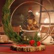 Cozy Bear Christmas Metal Ornament