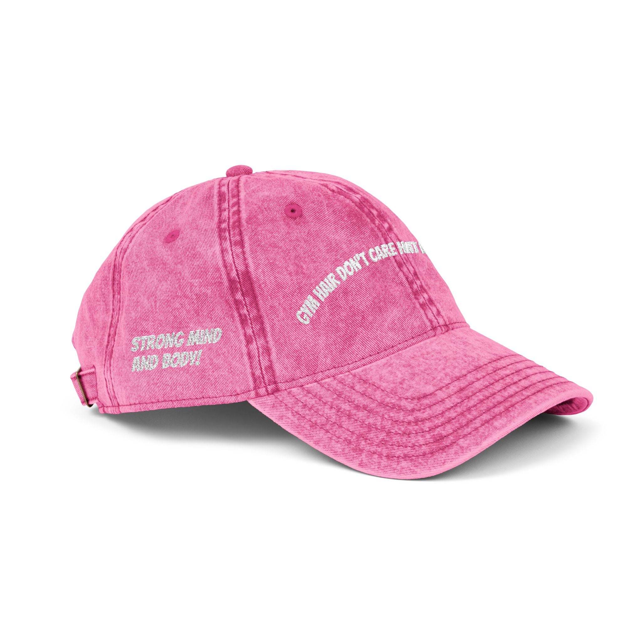 Vintage Embroidered Cap with Quirky Slogans