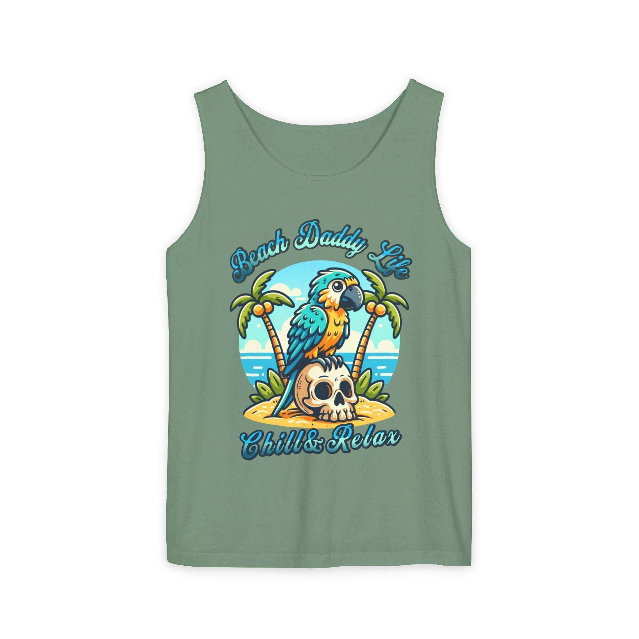 Beach Daddy Life Tank TopLeanne Roberts DesignsBeach Daddy Life Tank TopXS
S
M
L
XL
2XL
3XL




Width, in
16.50
17.50
19.50
21.25
23.00
25.00
27.00


Length, in
25.25
26.62
28.00
29.37
30.75
31.62
32.50



The Beach Daddy Life Tank Top e