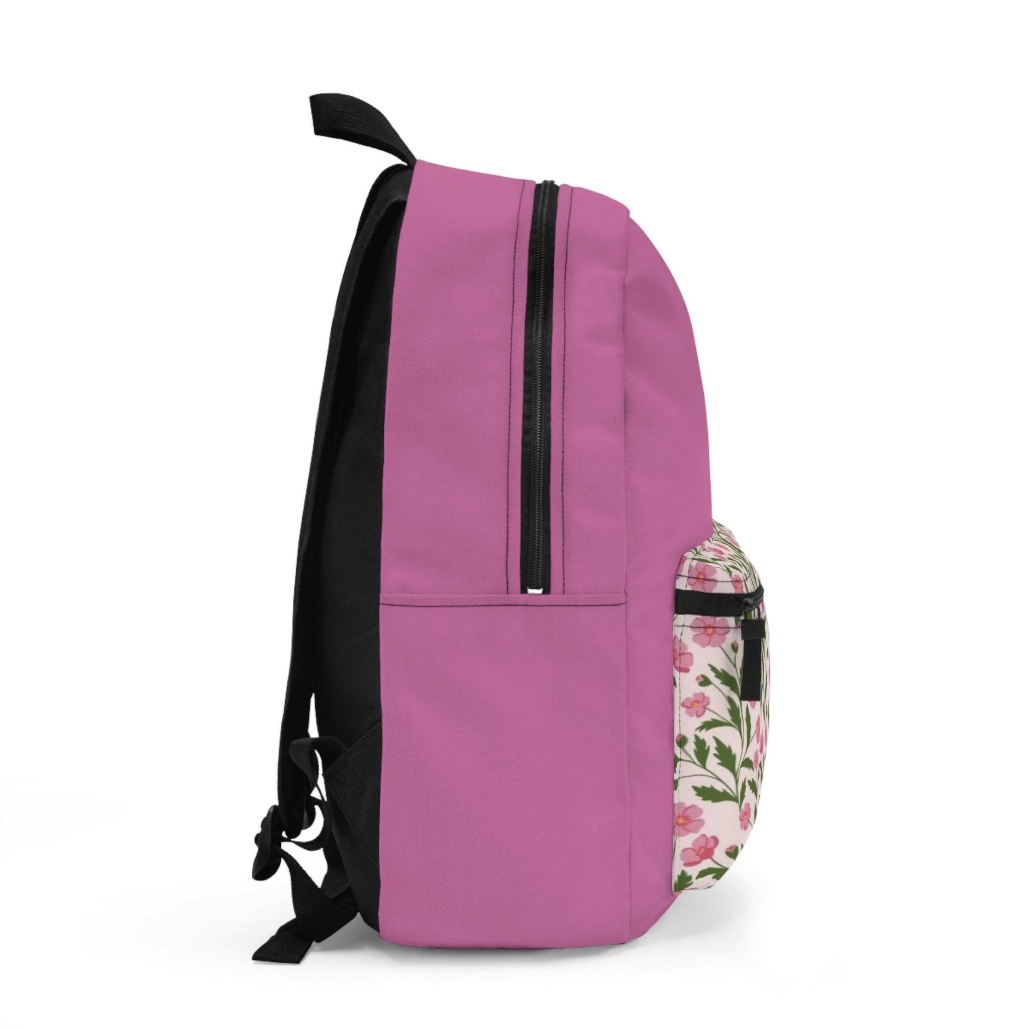 Floral Backpack - Stylish Pink School Bag for Travel & Gift - Durable & Comfortable