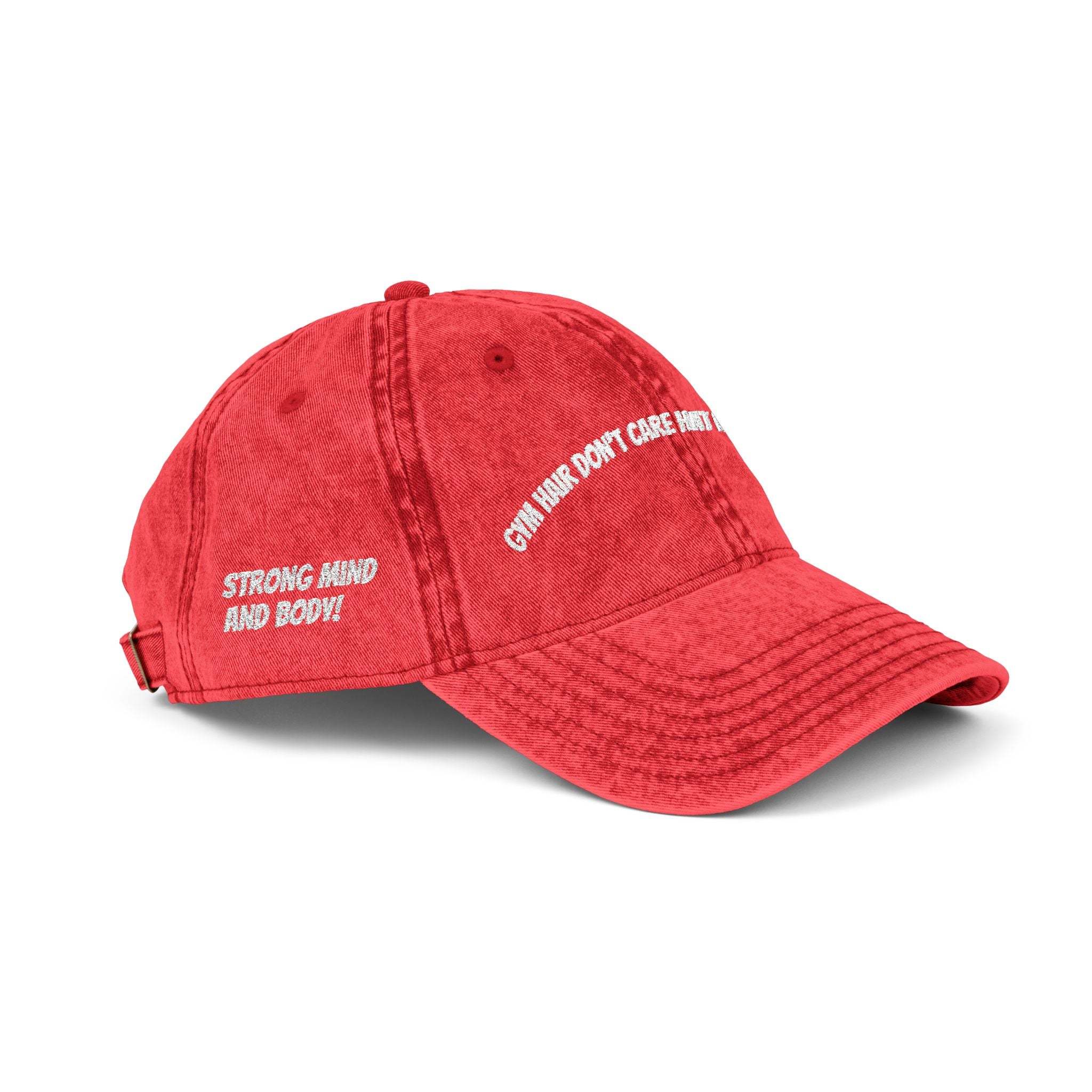 Vintage Embroidered Cap with Quirky Slogans