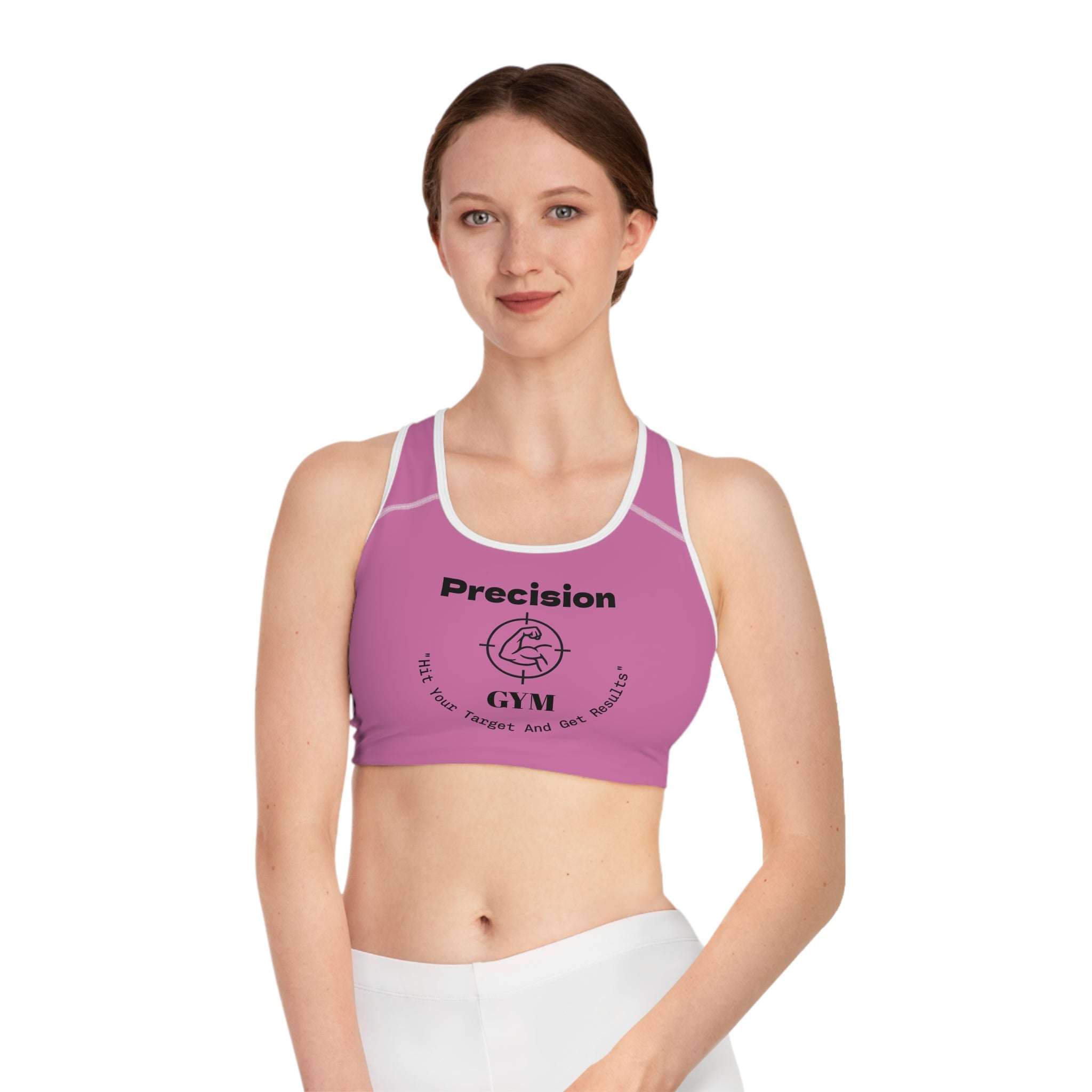 Precision Gym Sports Bra - Hit Your Target, Workout, Fitness Apparel, Activewear, Gym Wear, Exercise Top