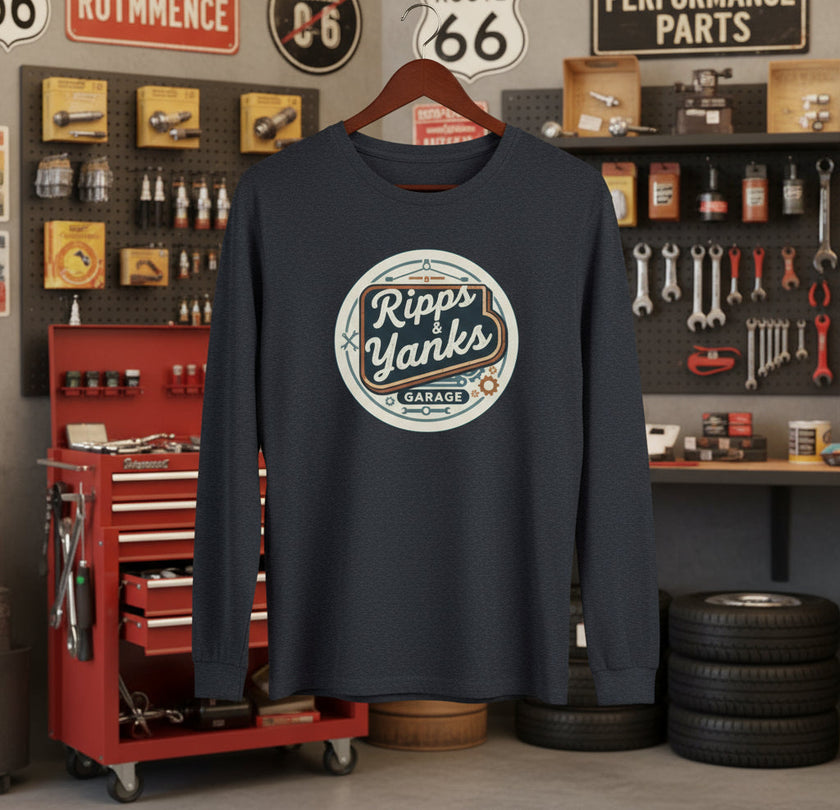 Vintage Garage Unisex Long Sleeve Tee