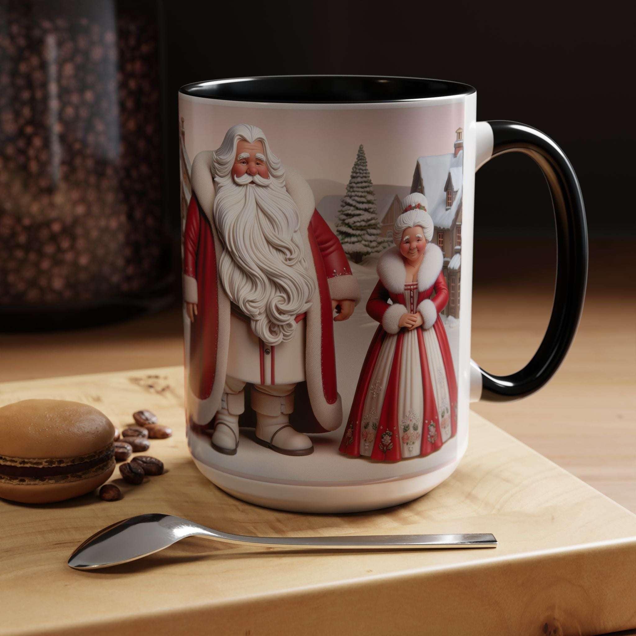 Ms Clause CoffeeLeanne Roberts DesignsMug Mr and Ms Clause Coffee or Hot Chocolate CeramicThis exquisite Mr and Ms Clause Ceramic Mug is the perfect addition to elevate your daily ritual or unwind in the evenings. Its vibrant hues and glossy sheen will in