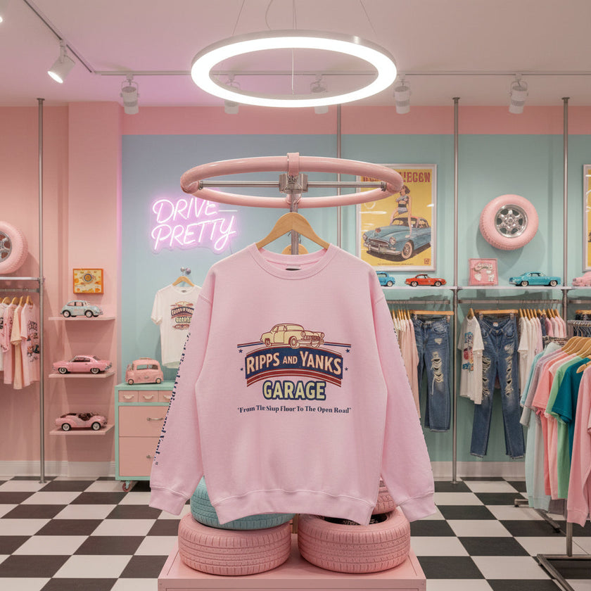 Vintage Garage Crewneck Sweatshirt