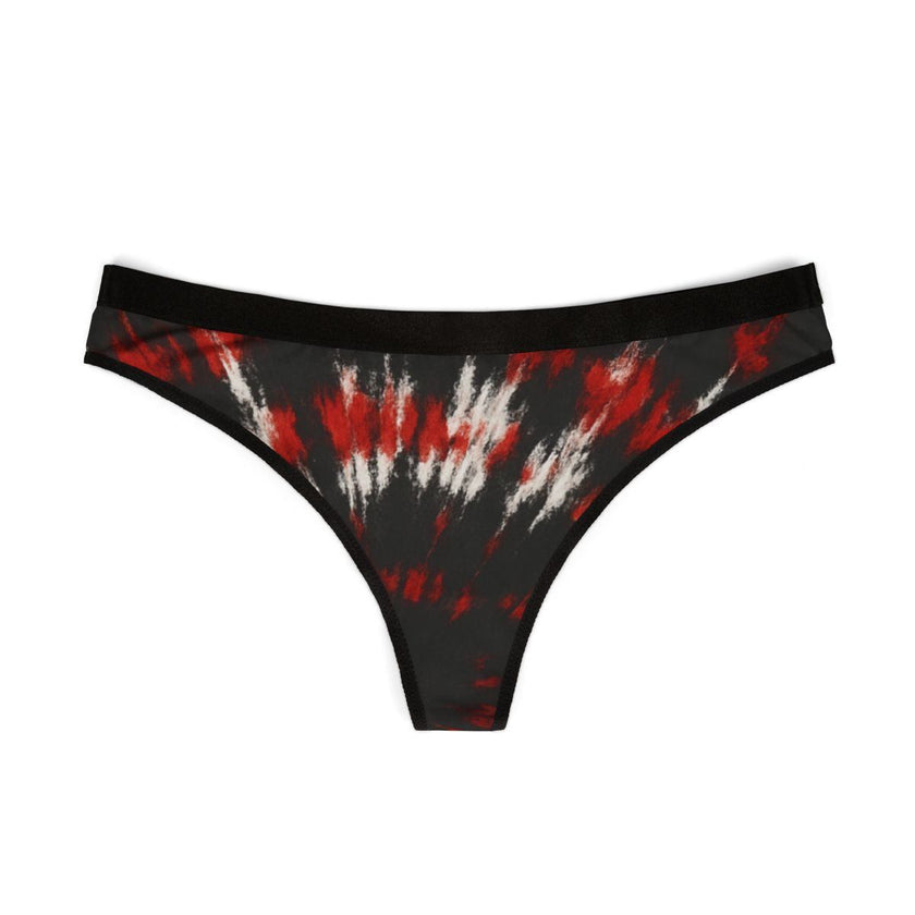 Stylish Women's Tie-Dye Thongs, Comfortable Underwear