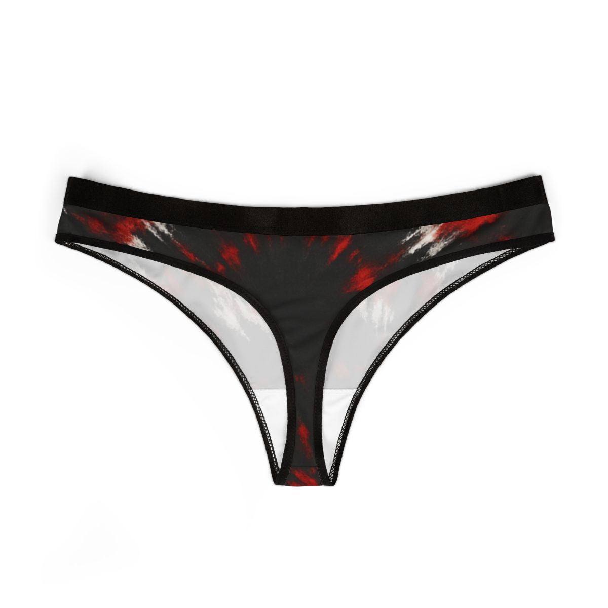 Stylish Women's Tie-Dye Thongs, Comfortable Underwear